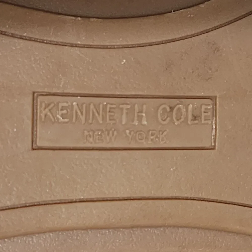 Kenneth Cole GNY irls Lea Ember Ballet Flats Pale Gold Dress Shoes Size 4 EUC